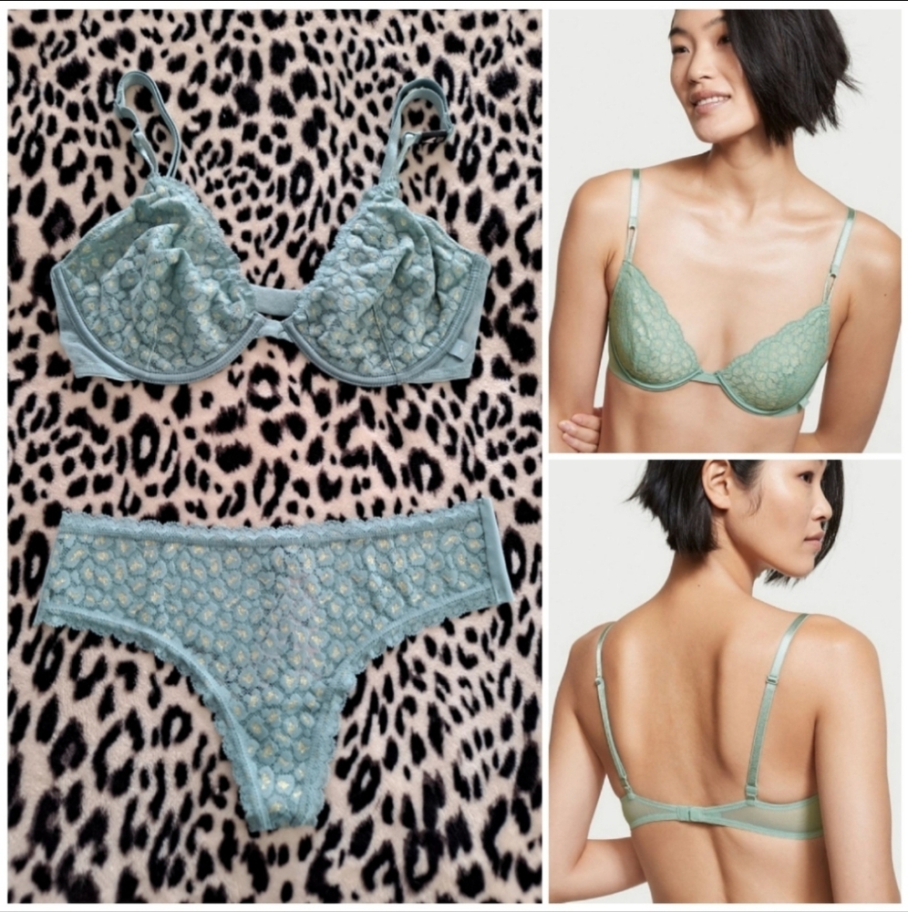 VS Lingerie Set (32D, M) NWT